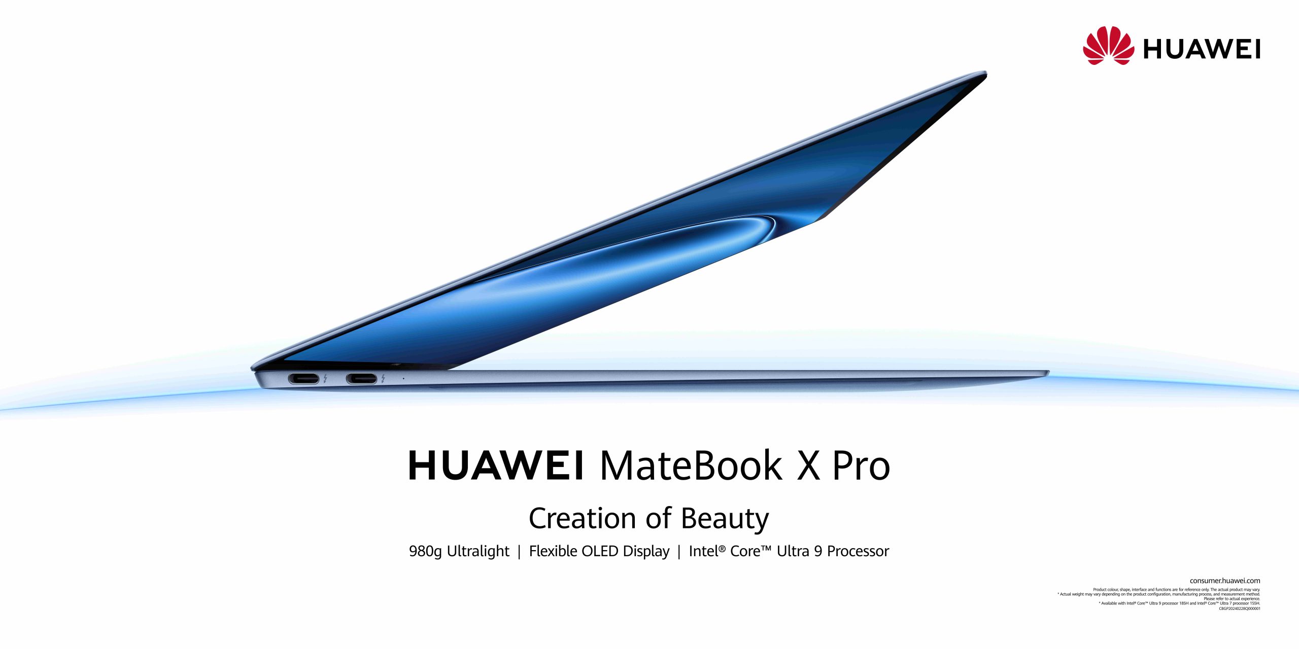 Read more about the article حاسوب HUAWEI MateBook X Pro بوزن 980 جرامًا فقط ومعالج Intel® Core™ Ultra 9المزيج المثالي بين القوة وسهولة الحمل