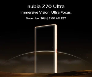 Read more about the article إعلان تشويقي يؤكد موعد إطلاق هاتف nubia Z70 Ultra للأسواق العالمية