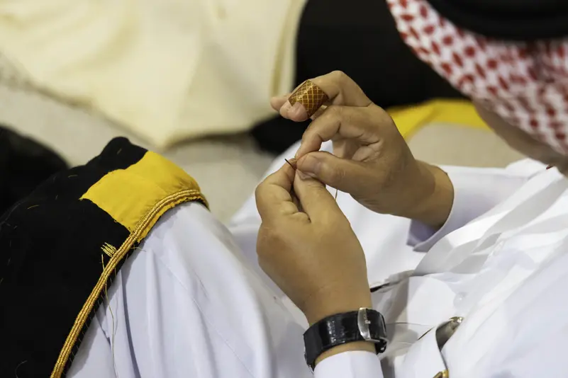 Read more about the article “البشت الحساوي” يعود بالأحساء احتفاء بالتراث الوطني