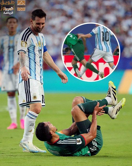 Read more about the article ميسي يثير الجدل في كأس العالم بعد تدخل “مروع” أمام الجزائر