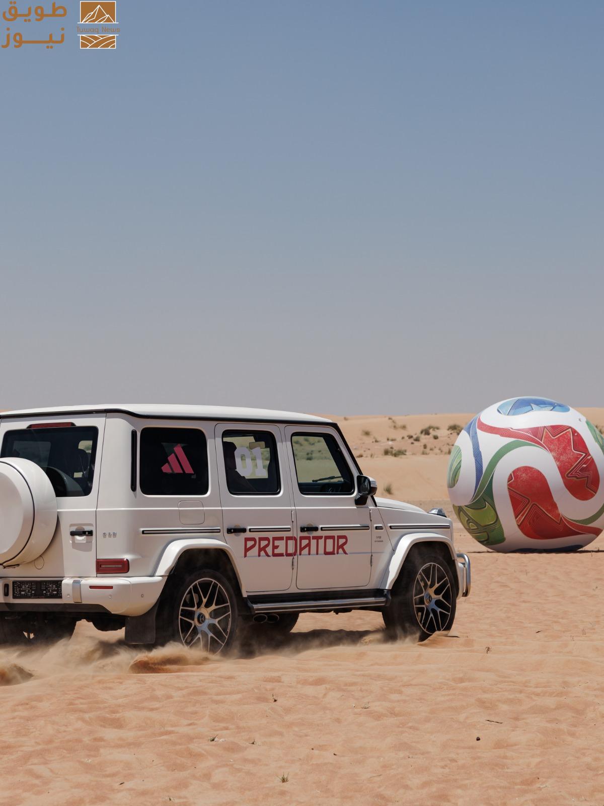 You are currently viewing تبتكر أديداس مجازفة الصحراء المستوحاة من ROCKET LEAGUE في دولة الإمارات العربية المتحدة استعداداً لأضخم حدث كروي في العالم